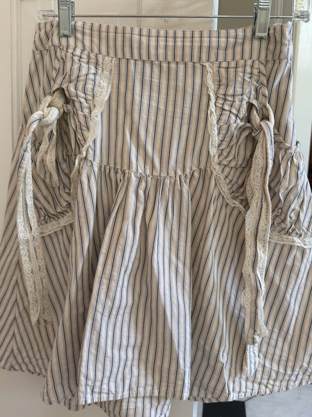 Vintage Y2K Cottagecore Striped Prairie Skirt